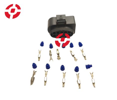 Auto Wire Harness Plugs Auto Temp Sensor Plug 1 Set 10 Pin 3.5mm Auto Waterproof Connector Deflation Valve Halogen Headlight Plug 6R0973735