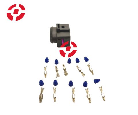 Auto Wire Harness Plugs Auto Temp Sensor Plug 1 Set 10 Pin 3.5mm Auto Waterproof Connector Deflation Valve Halogen Headlight Plug 6R0973735