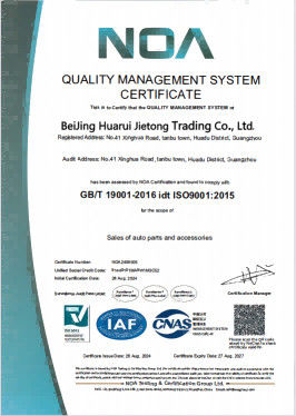 Cina Beijing Huaruijietong Trading Co., Ltd. Certificazioni